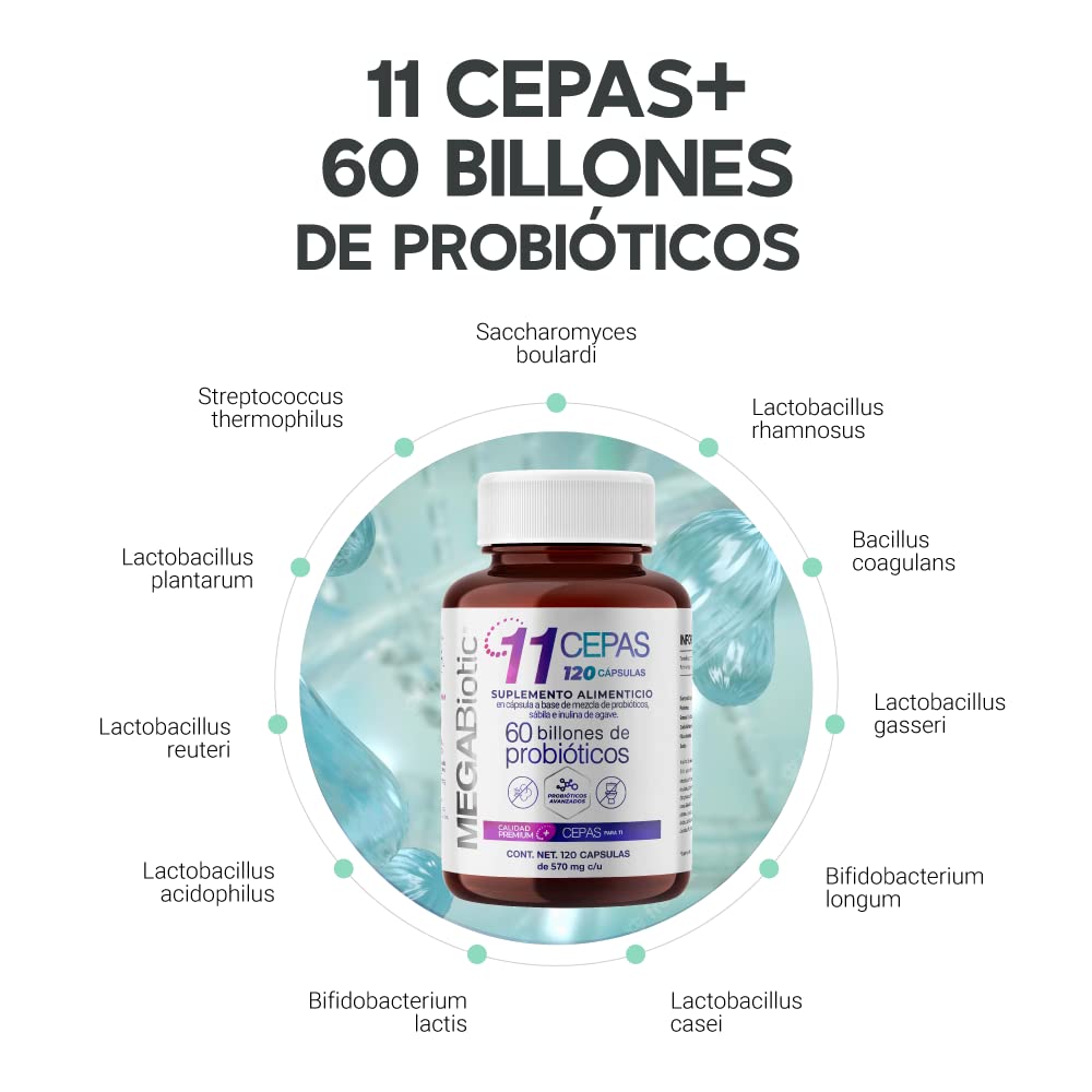 Foto 5 pulgar | Suplemento Alimenticio Megabiotic 60 Billones de Probióticos 120 Cápsulas