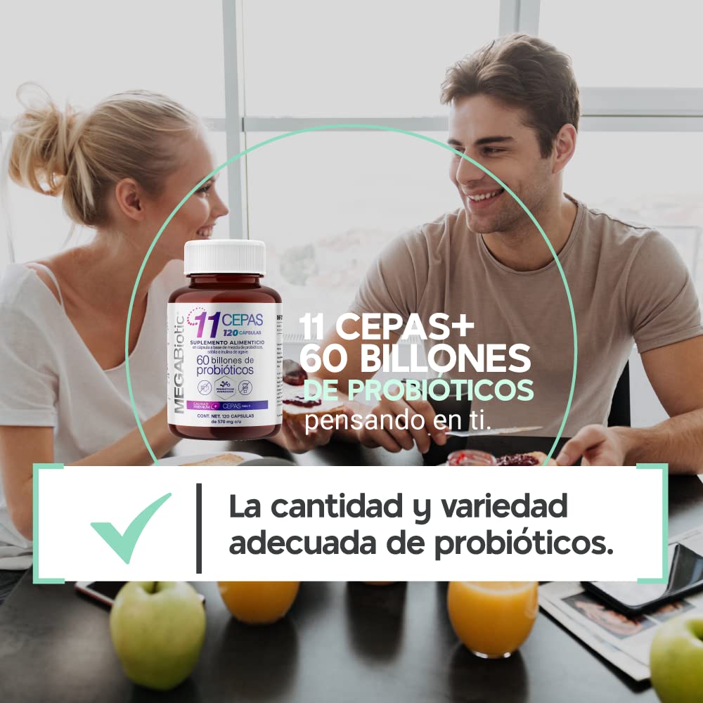 Foto 6 pulgar | Suplemento Alimenticio Megabiotic 60 Billones de Probióticos 120 Cápsulas