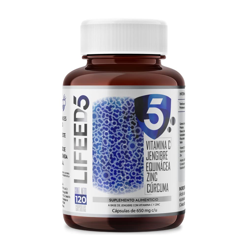 Foto 1 | Suplemento Alimenticio Immune Jengibre Lifeed5 120 Cápsulas