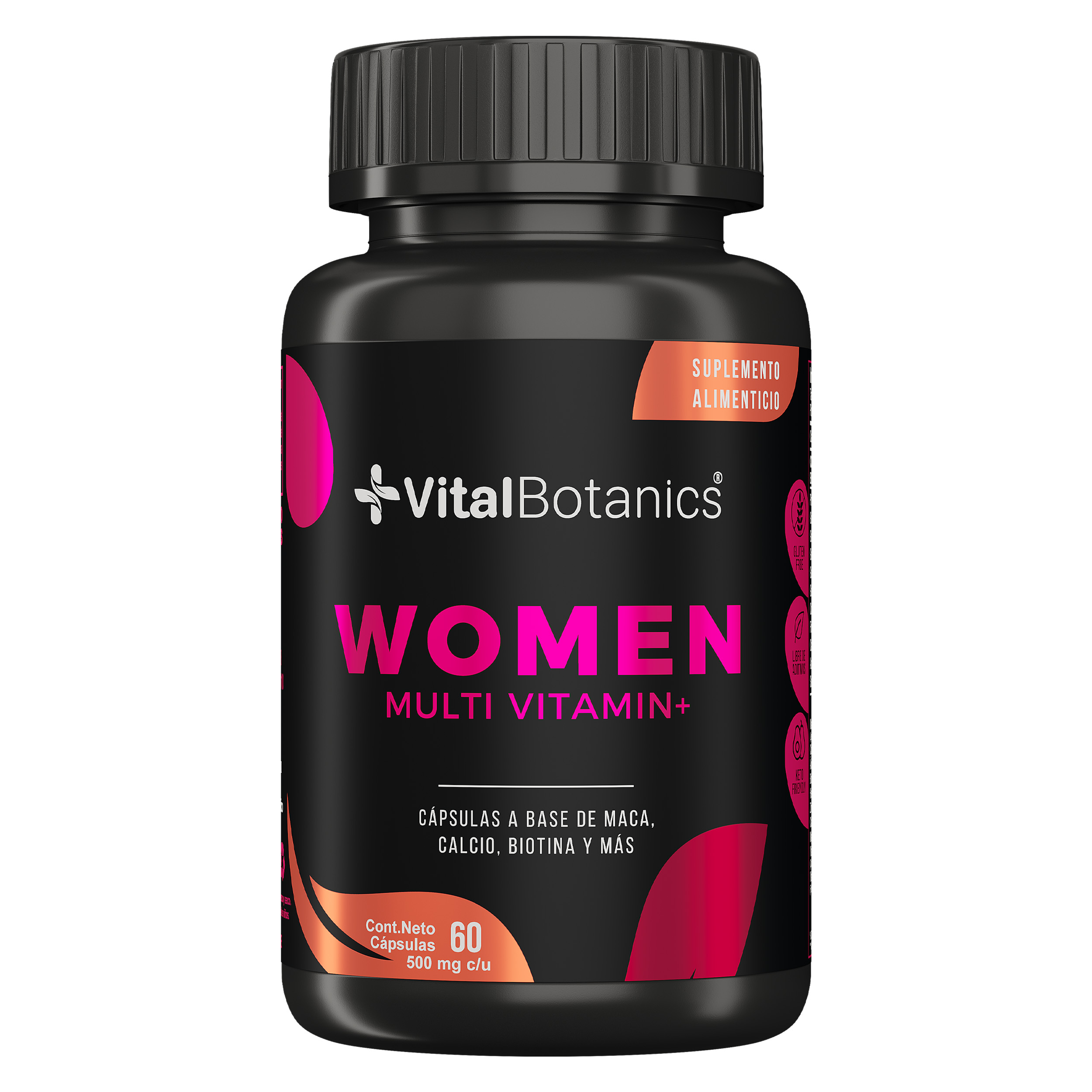 Foto 2 pulgar | Multivitamínico Vitalbotanics con Colágeno Mujer 60 Capsulas