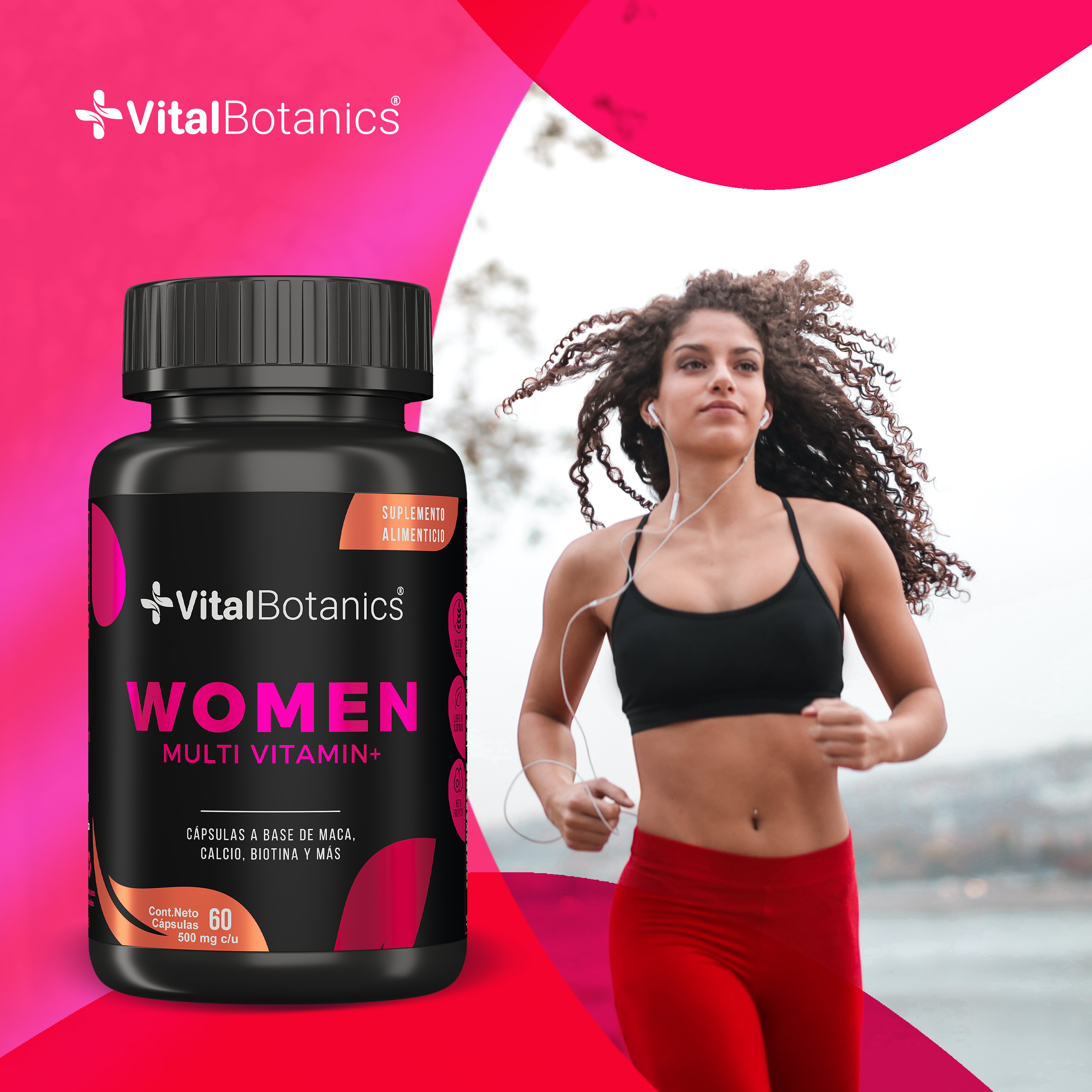 Foto 5 pulgar | Multivitamínico Vitalbotanics con Colágeno Mujer 60 Capsulas