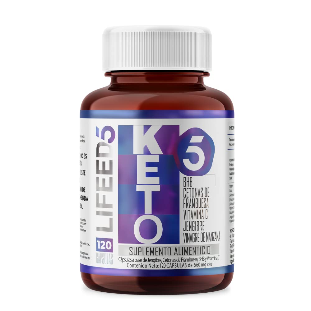 Foto 2 pulgar | Suplemento Alimenticio Lifeed5 Keto con Bhb 120 Cápsulas