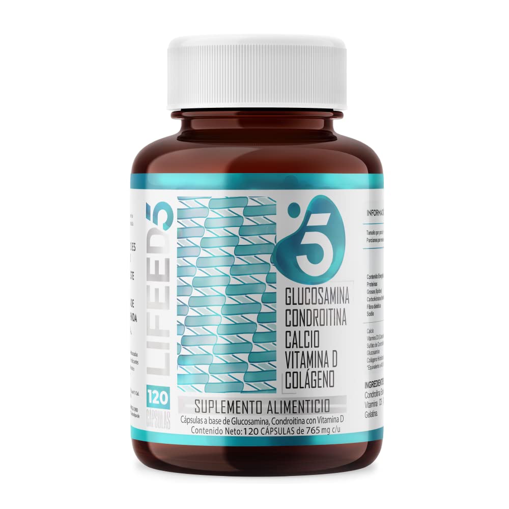 Foto 2 pulgar | Suplemento Alimenticio Lifeed5 Glucosamina 60 Cápsulas