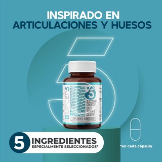 Foto 2 | Suplemento Alimenticio Lifeed5 Glucosamina 60 Cápsulas
