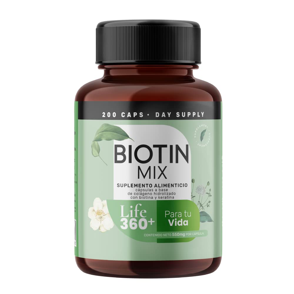 Foto 1 | Suplemento Alimenticio Life 360+ Biotin Mix Piel 200 Cápsulas