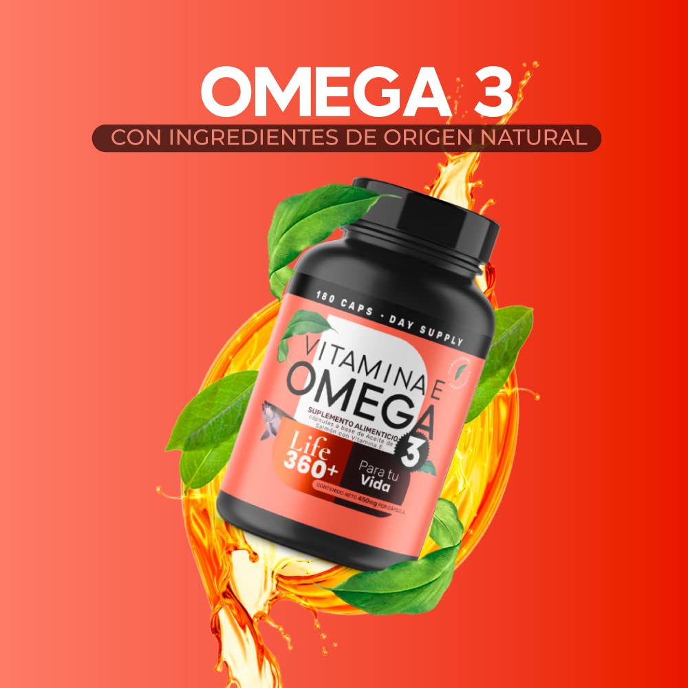 Foto 3 pulgar | Suplemento Alimenticio Life 360+ Omega 3 180 Cápsulas