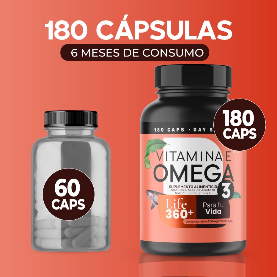 Foto 8 pulgar | Suplemento Alimenticio Life 360+ Omega 3 180 Cápsulas