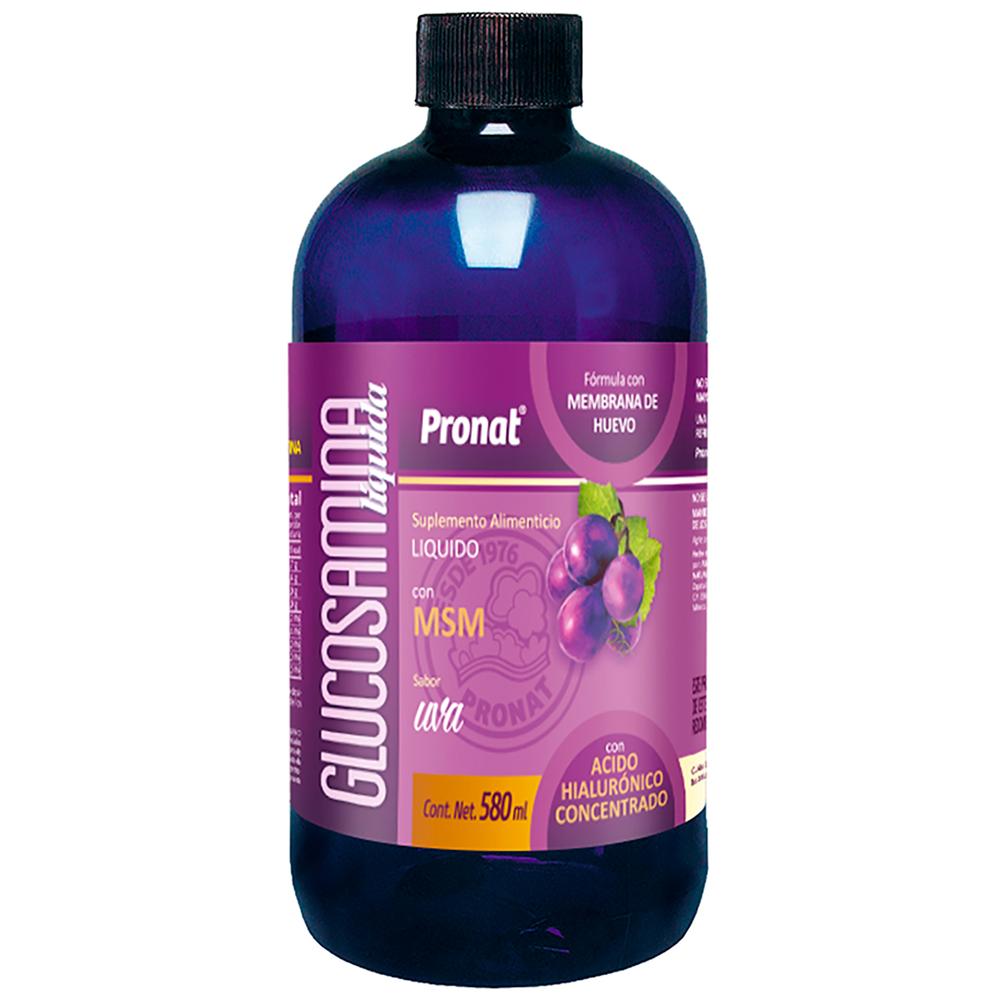 Foto 2 pulgar | Suplemento Alimenticio Pronat Glucosamina Liquida Uva 580 ml