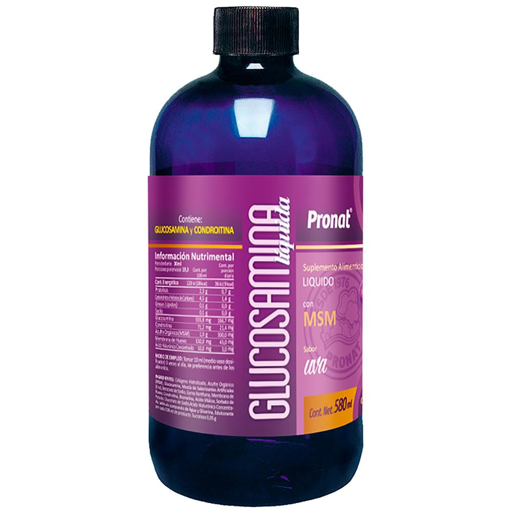 Foto 4 pulgar | Suplemento Alimenticio Pronat Glucosamina Liquida Uva 580 ml