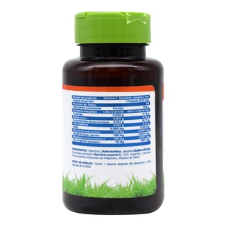 Foto 3 | Vitamina C Vidanat VDTVITCEQUINACEAZINC color Blanco 60 Cápsulas