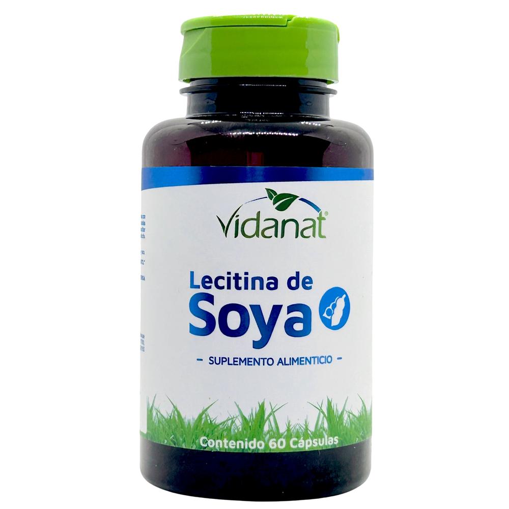 Foto 2 pulgar | Lecitina De Soya 60 Cápsulas Vidanat