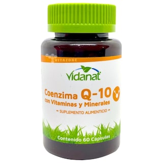 Foto 1 | Coenzima Q-10 Vitaminas Y Minerales 60 Cápsulas Vidanat