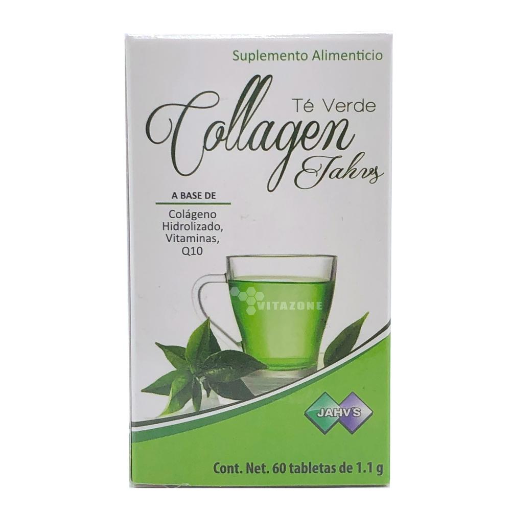 Foto 2 pulgar | Colágeno Hidrolizado Sabor Té Verde 60 Tabletas Jahv's