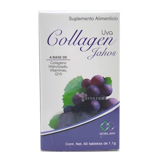 Foto 1 | Colágeno Hidrolizado Sabor Uva 60 Tabletas Jahv's