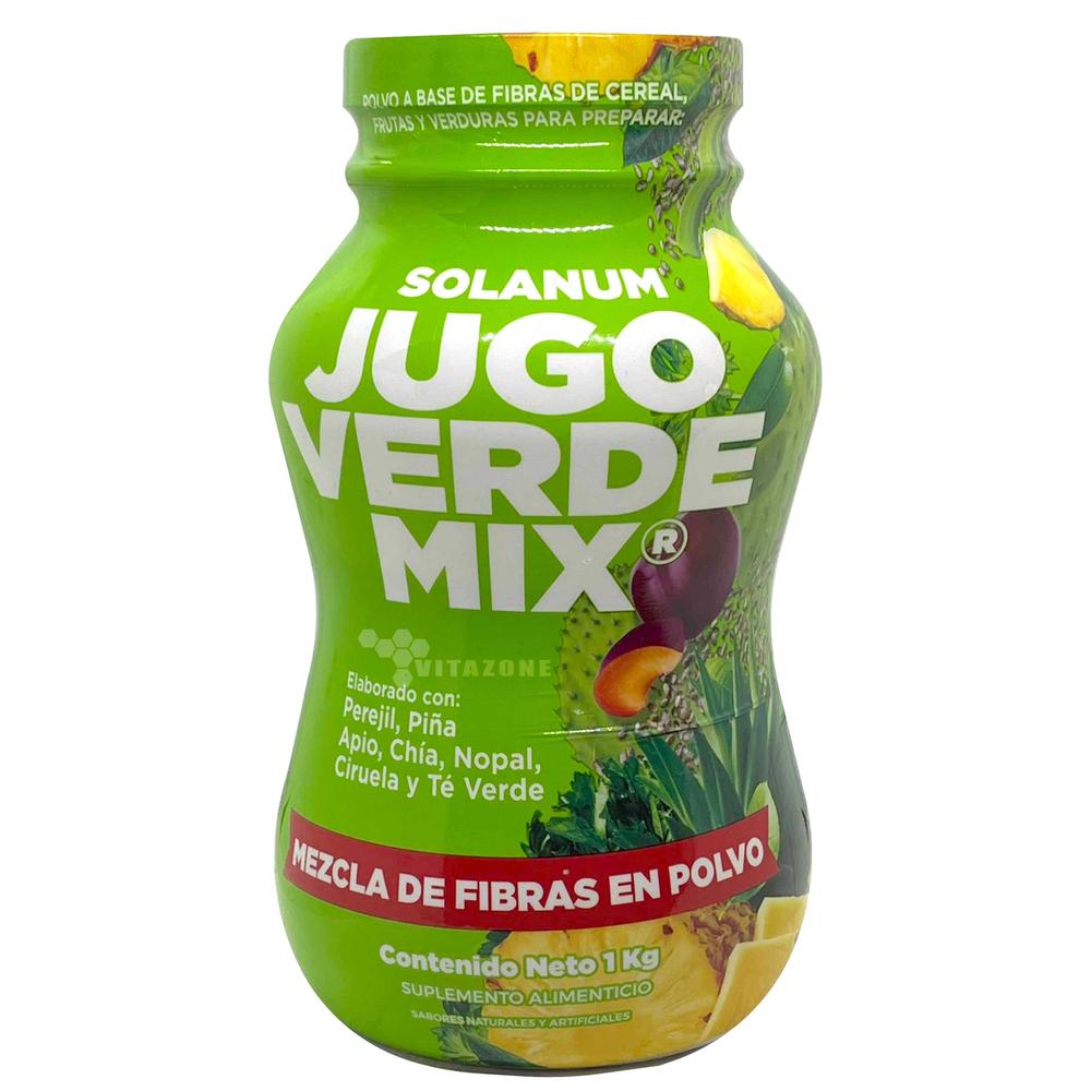 Foto 1 | Jugo Verde Mix Fibra Para Mezclar En Polvo 1 Kg Solanum