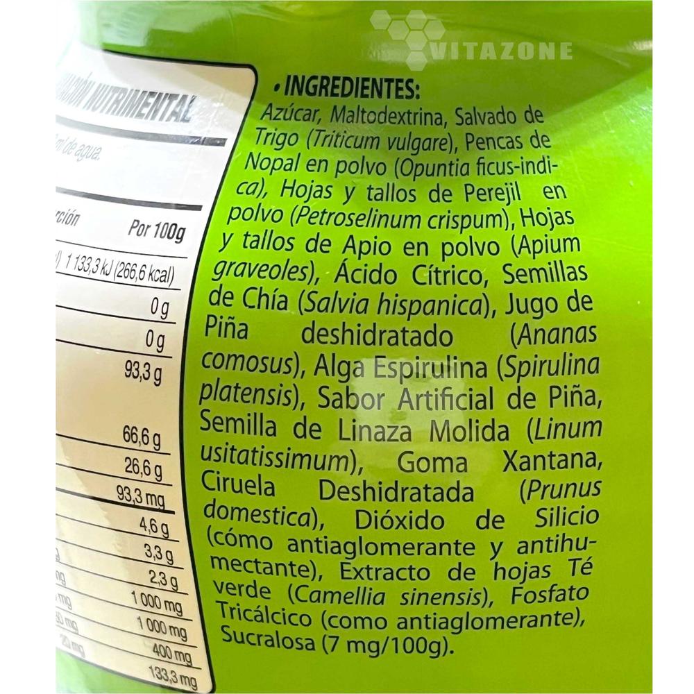 Foto 5 pulgar | Jugo Verde Mix Fibra Para Mezclar En Polvo 1 Kg Solanum