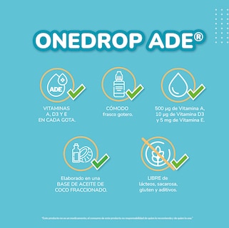 Foto 8 | Vitamina ONEDROP ADE Frasco 3 ml Ingredientes Naturales