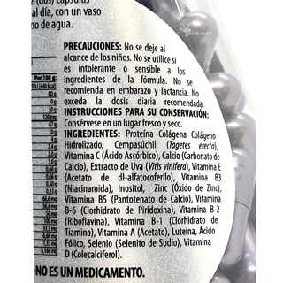 Foto 3 | Colágeno con Extracto de Uva Solanum 100 Cápsulas