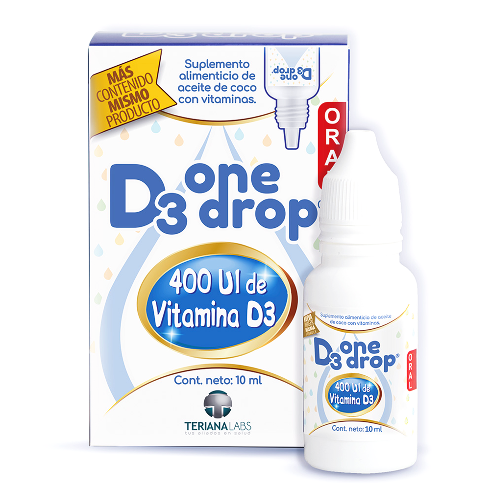 Foto 1 | Vitamina D3 Onedrop Frasco 10 ML 400 UI Ingredientes Naturales