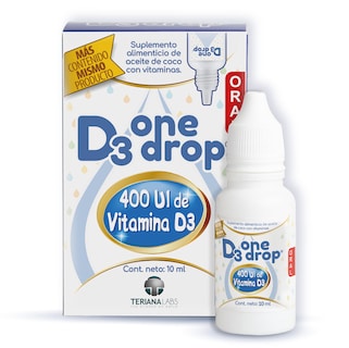 Foto 1 | Vitamina D3 Onedrop Frasco 10 ML 400 UI Ingredientes Naturales