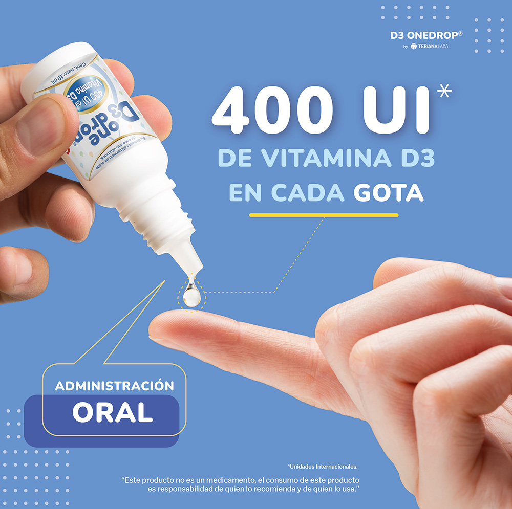 Foto 4 pulgar | Vitamina D3 Onedrop Frasco 10 ML 400 UI Ingredientes Naturales