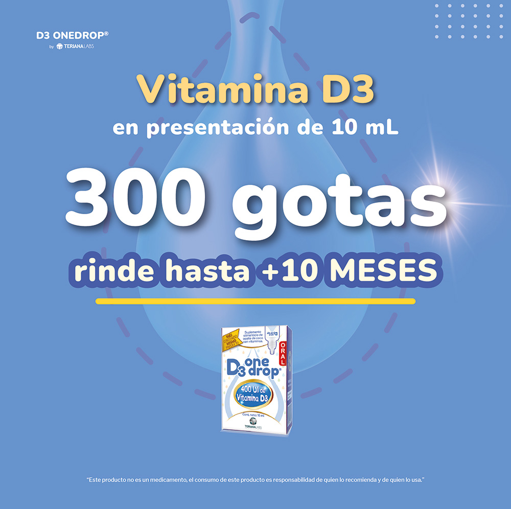 Foto 7 pulgar | Vitamina D3 Onedrop Frasco 10 ML 400 UI Ingredientes Naturales