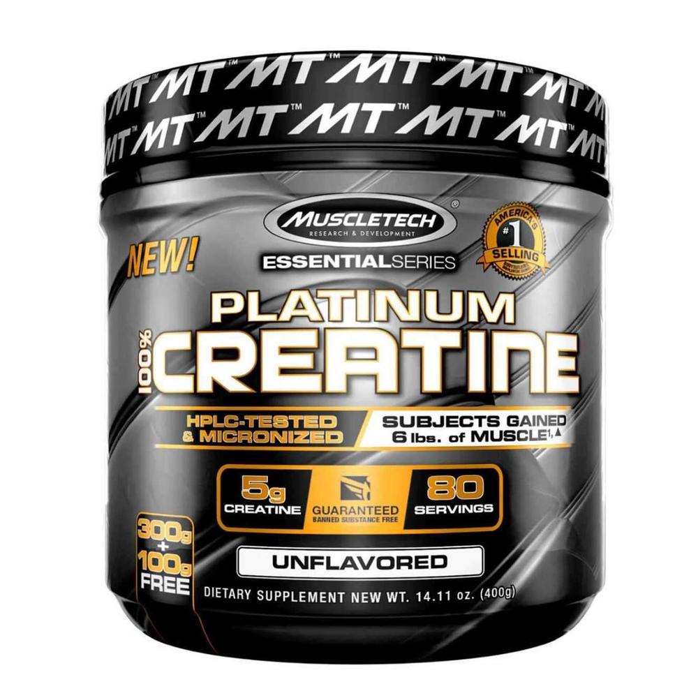 Foto 2 pulgar | Creatina Platinum 400g Sin Sabor Muscletech.