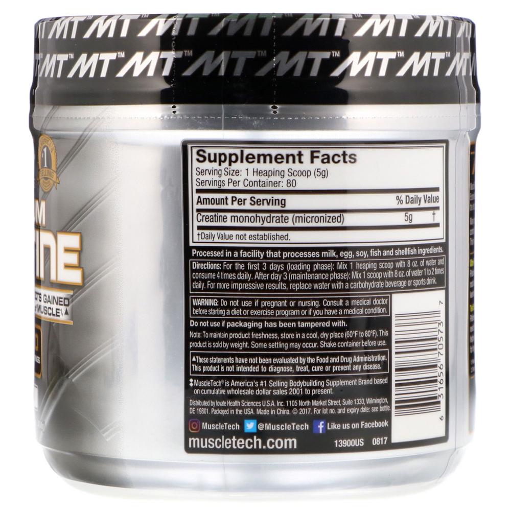 Foto 3 pulgar | Creatina Platinum 400g Sin Sabor Muscletech.