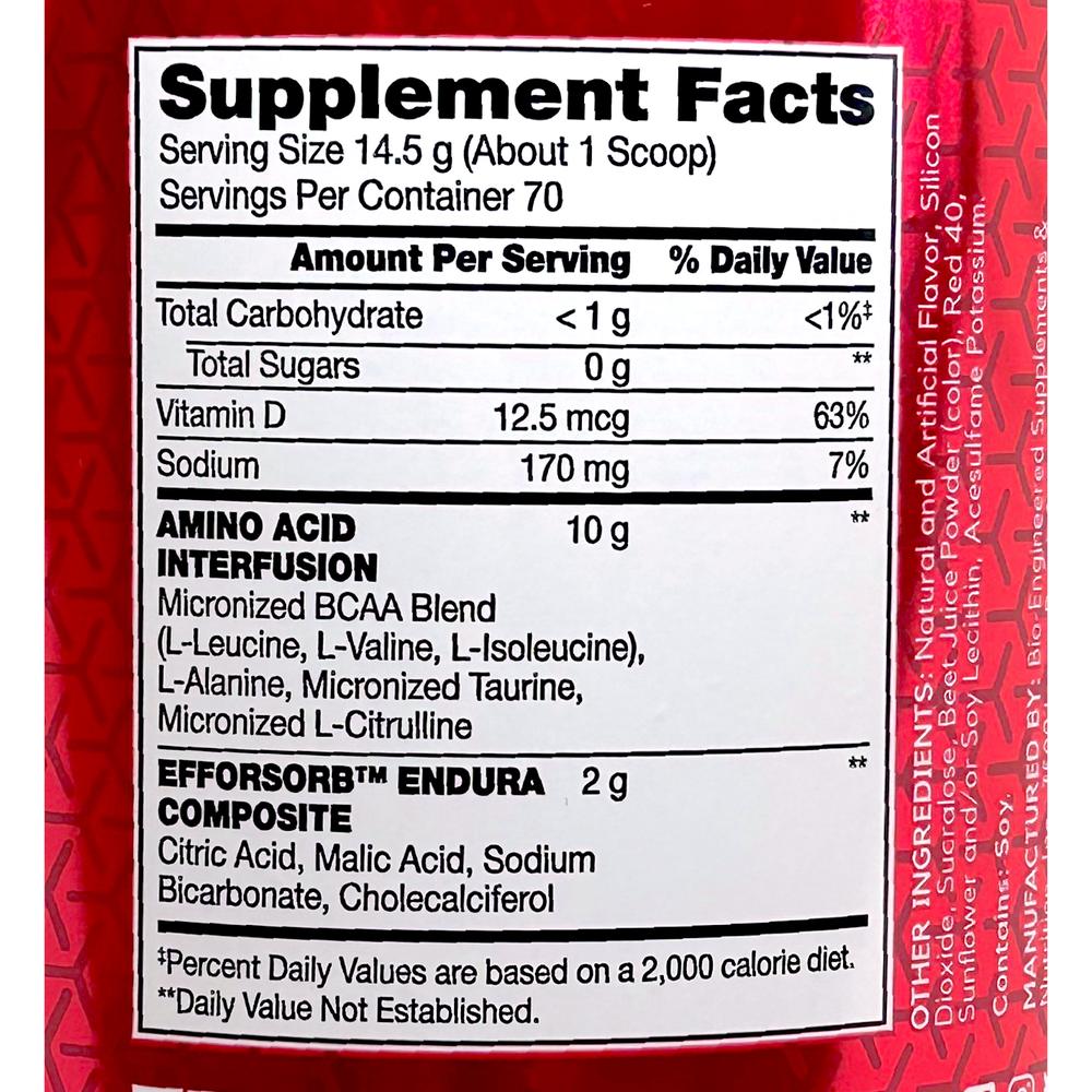 Foto 3 pulgar | Amino X 70 Serv Sabor Ponche De Frutas 1.02 Kg. Bsn