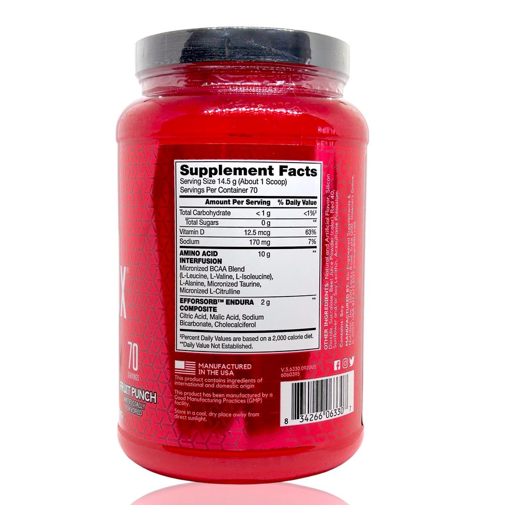 Foto 4 | Amino X 70 Serv Sabor Ponche De Frutas 1.02 Kg. Bsn