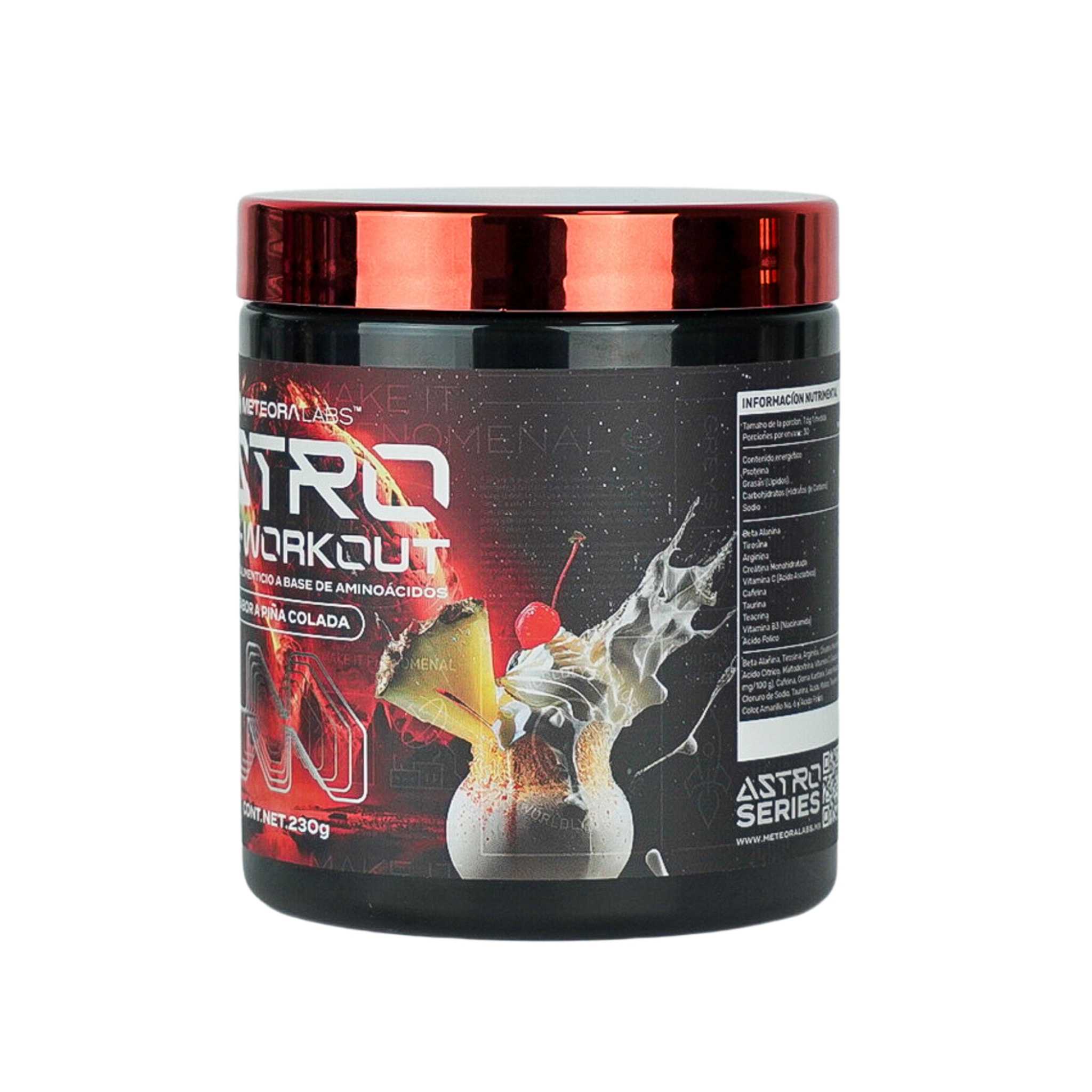 Foto 3 pulgar | Astro Pre-workout Meteora Labs Piña Colada