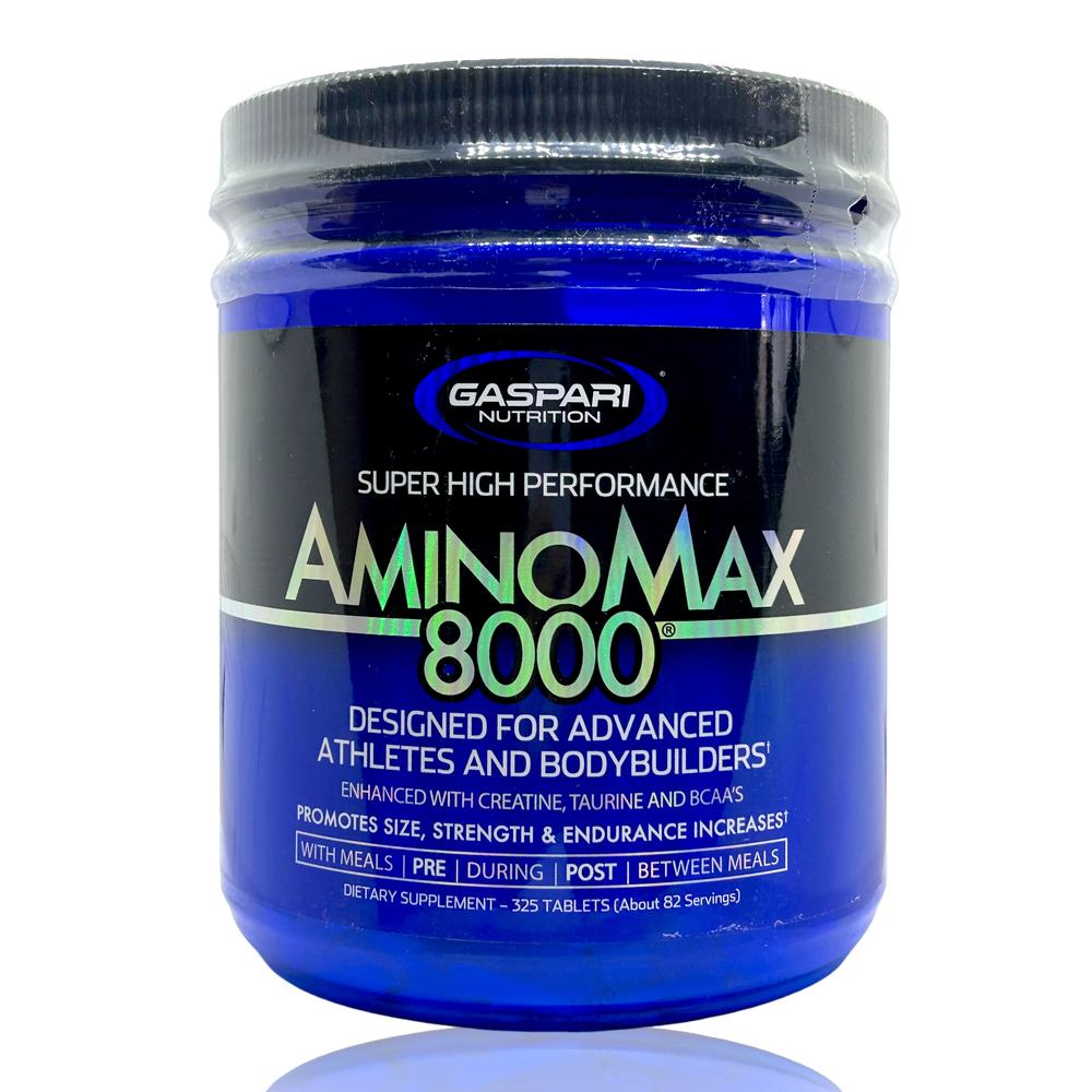 Foto 2 pulgar | Suplemento Amino Max 8000 325 Tabletas Gaspari Nutrition GNAMINOMAX8000 color Azul Aminoácidos