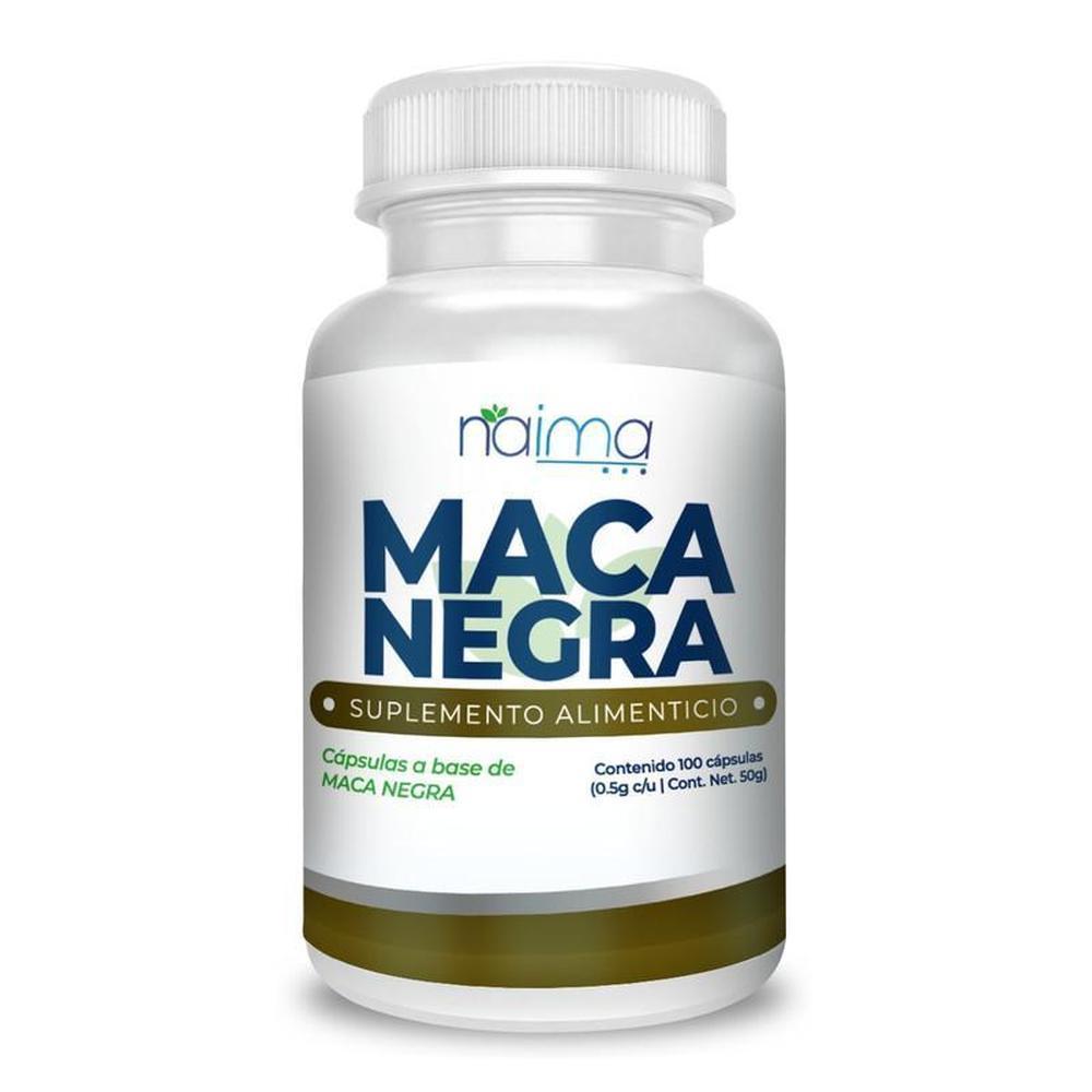 Suplemento Alimenticio Naima Lab Maca Negra de 100 Cápsulas