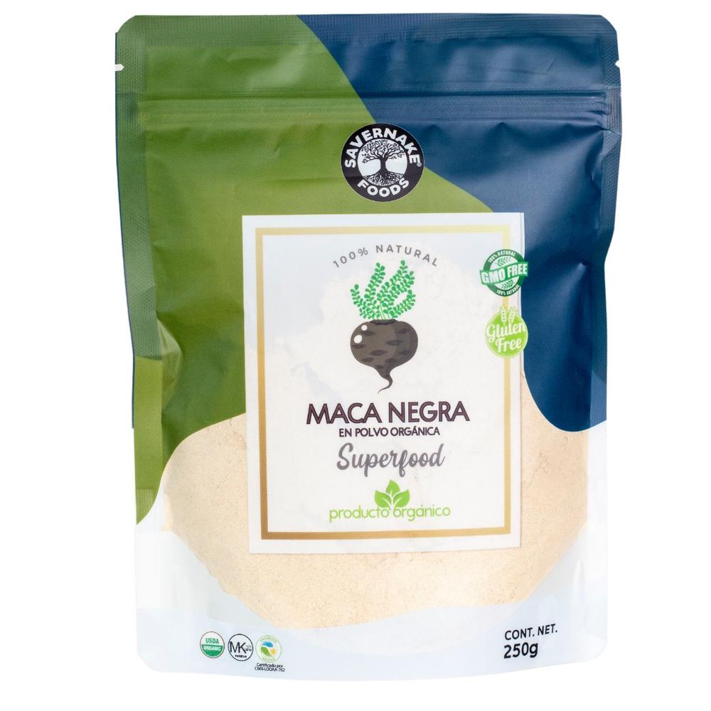 Maca Negra en Polvo Orgánica Savernake Foods Superfoods 250g