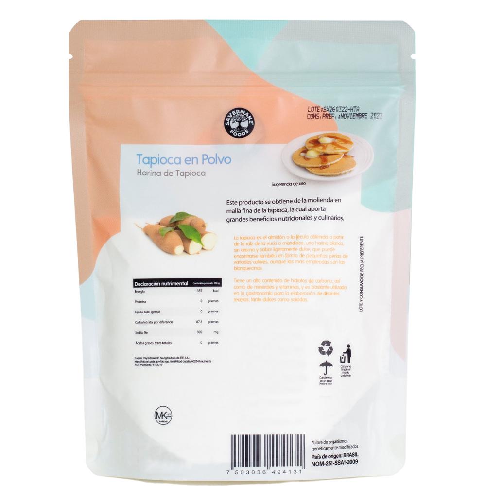 Foto 3 pulgar | Harina de Tapioca Savernake Foods Superfoods 250 g