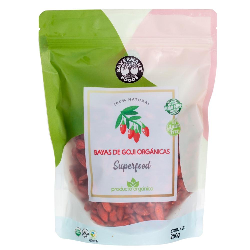 Bayas de Goji Orgánicas Savernake Foods Superfood 250 g