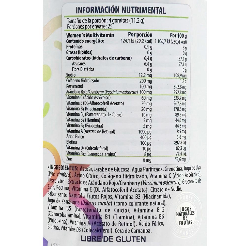 Foto 3 pulgar | Multivitaminico Solanum para Mujeres 100 Gomitas Belabear