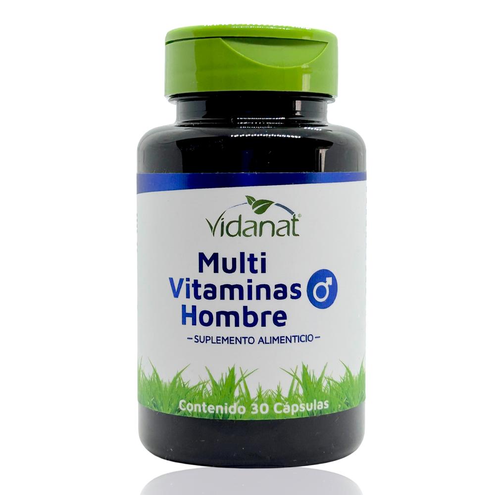 Foto 2 pulgar | Multivitaminas Vidanat para Hombre 30 Cápsulas