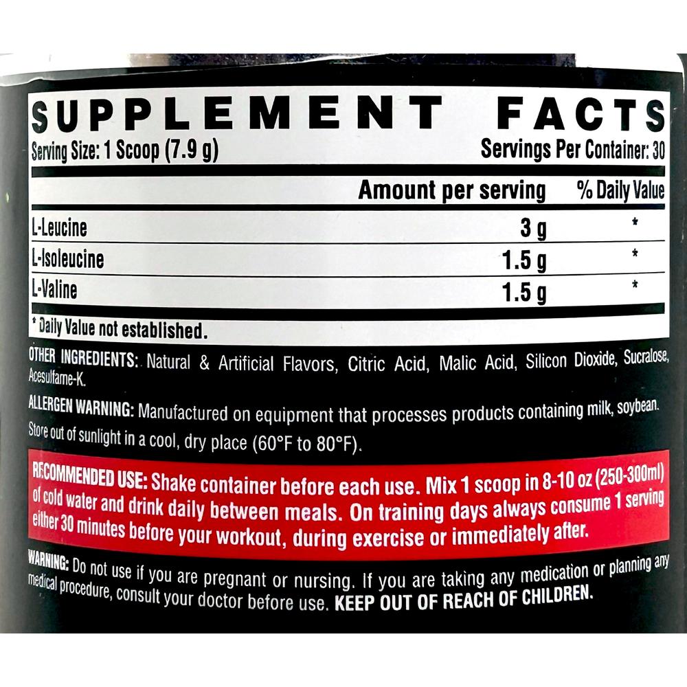 Foto 3 pulgar | Bcaa 6000 Black Nutrex 30 Servicios Manzana Verde
