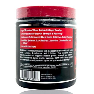 Foto 3 | Bcaa 6000 Black Nutrex 30 Servicios Manzana Verde