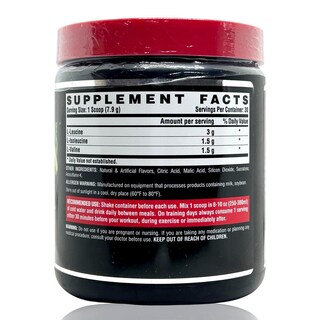Foto 4 | Bcaa 6000 Black Nutrex 30 Servicios Manzana Verde