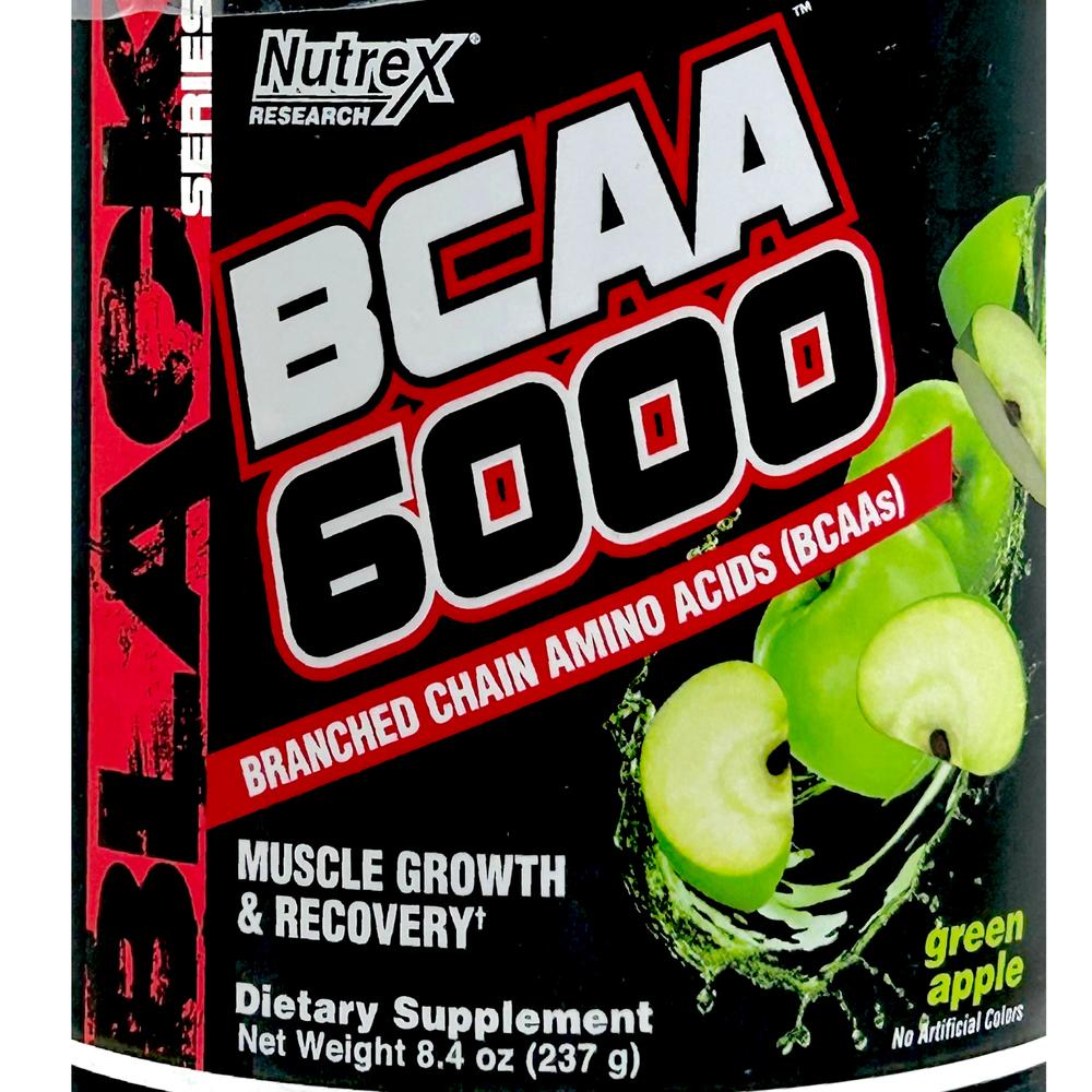 Foto 6 pulgar | Bcaa 6000 Black Nutrex 30 Servicios Manzana Verde