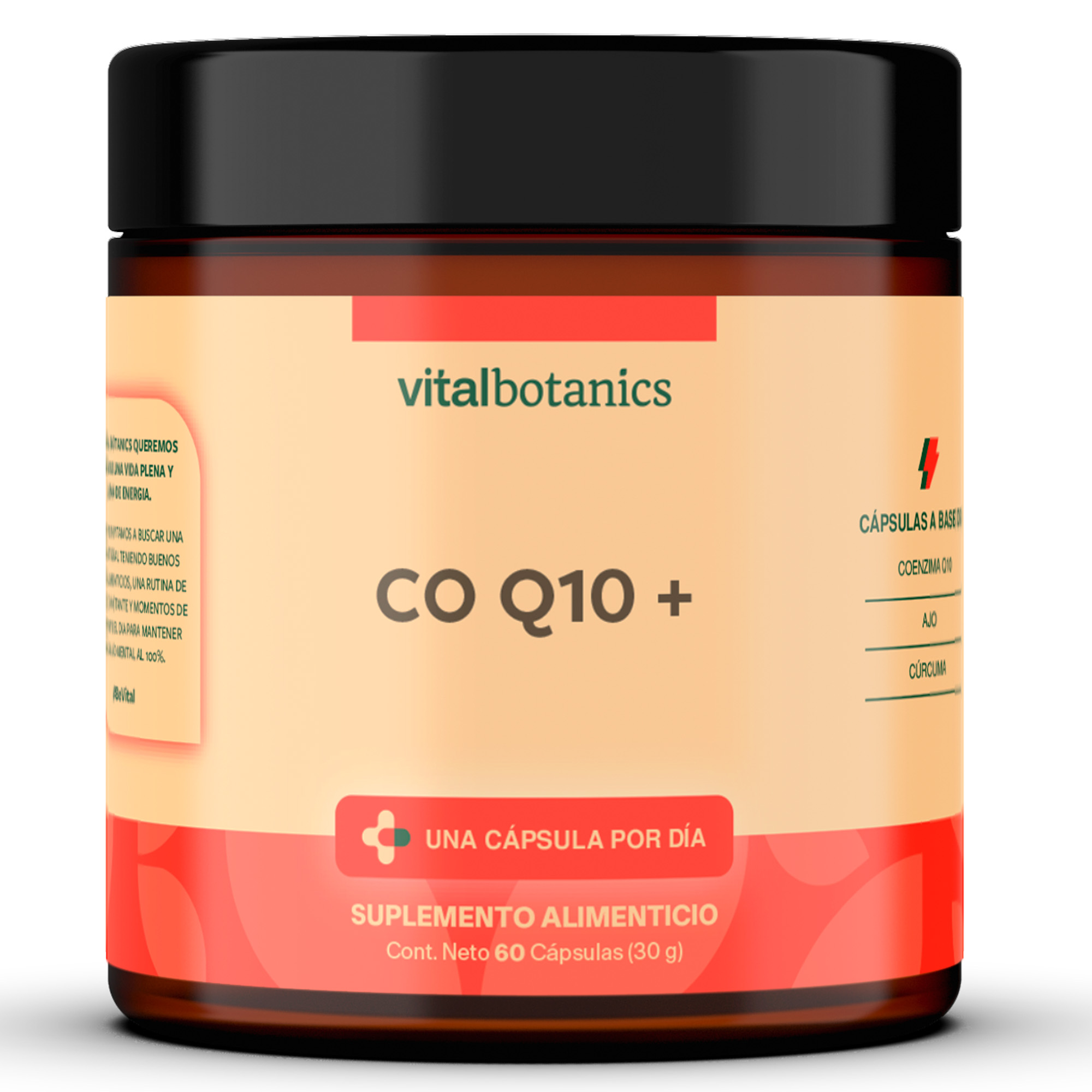 Coq10 Aborb + 60 Cápsulas. Suplemento A Base De Coenzima Q10