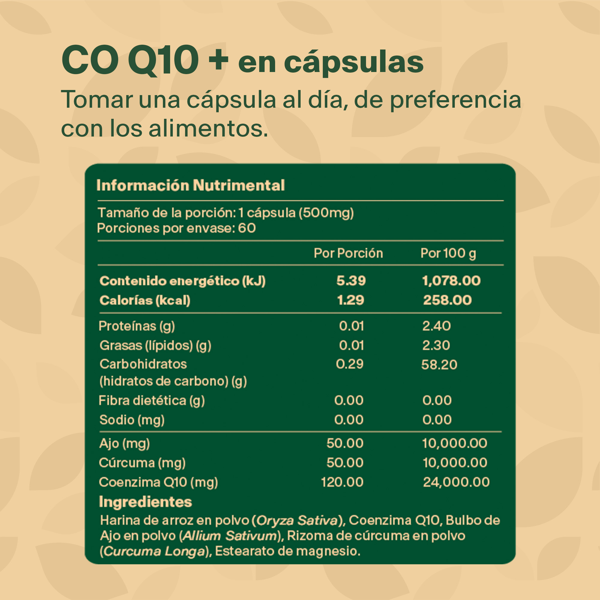 Foto 4 pulgar | Coq10 Aborb + 60 Cápsulas. Suplemento A Base De Coenzima Q10