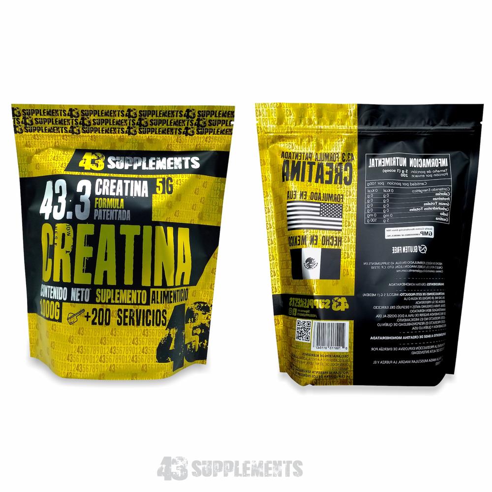 Foto 5 pulgar | Creatína 43 Supplements 1 Kg 200 Servicios