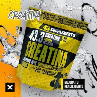 Foto 5 | Creatína 43 Supplements 1 Kg 200 Servicios