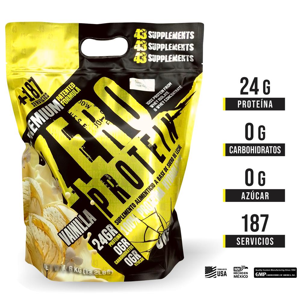 Foto 3 pulgar | Proteína Zero Hidrolizada 43 Supplements 6 Kg Vainilla