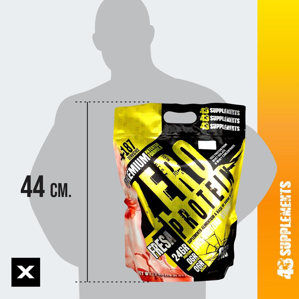 Foto 7 pulgar | Proteína Zero Hidrolizada 43 Supplements 6 Kg Fresa