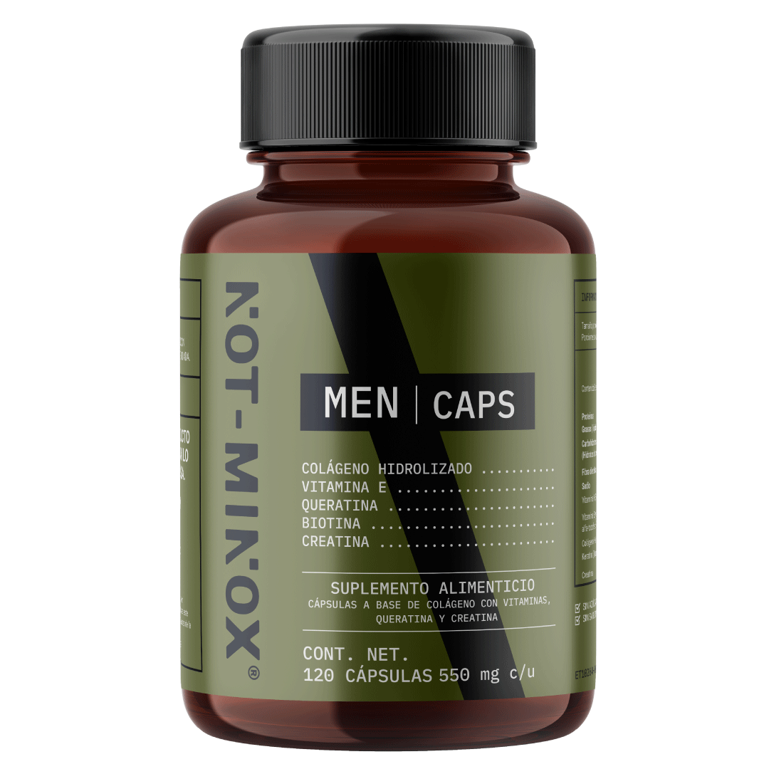 Foto 1 | Suplemento Alimenticio Not Minox Hombre Cabello Barba Biotina Creatina 120 Cápsulas