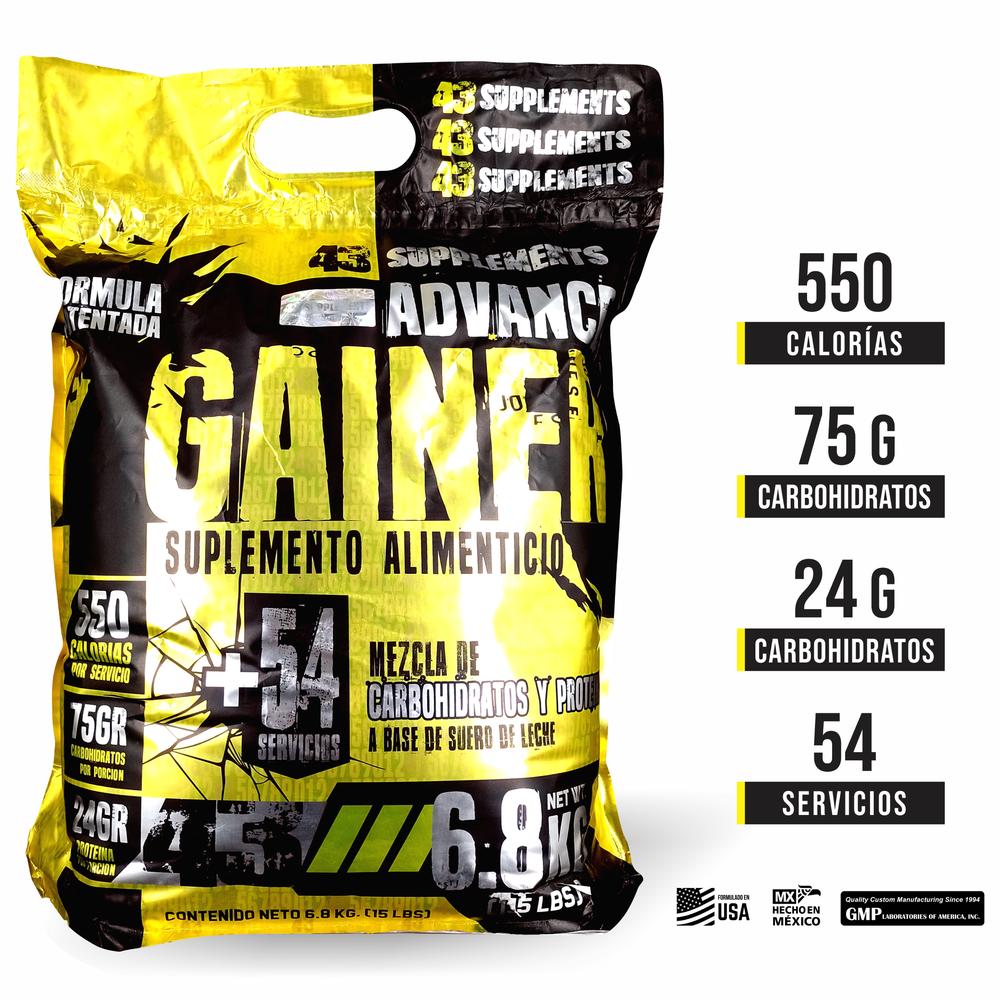 Foto 3 pulgar | Ganador Hard Mass Gainer 43 Supplements sabor Vainilla 15 Lbs